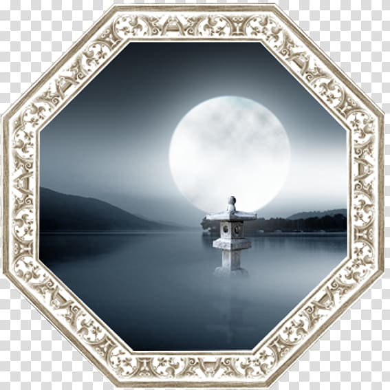 frame Template, Lake Night sash transparent background PNG clipart