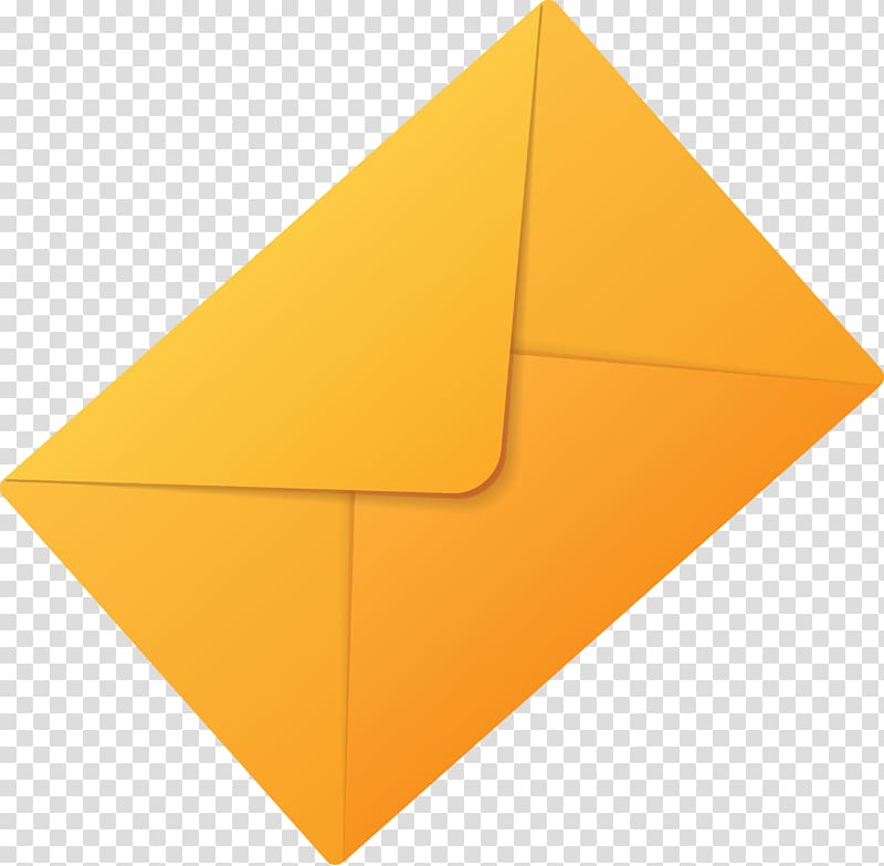 Triangle Yellow, envelope transparent background PNG clipart