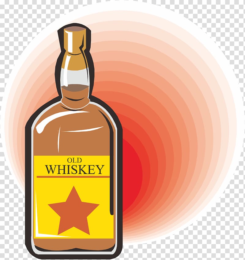 Whisky Distilled beverage Irish whiskey Bourbon whiskey Rye whiskey, Creative bottle transparent background PNG clipart