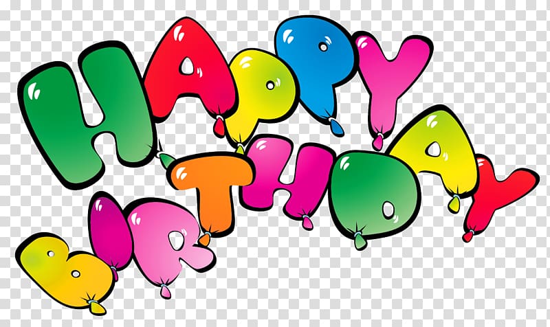 Birthday cake Balloon , Happy Birthay Balloons , Happy Birthday illustration transparent background PNG clipart