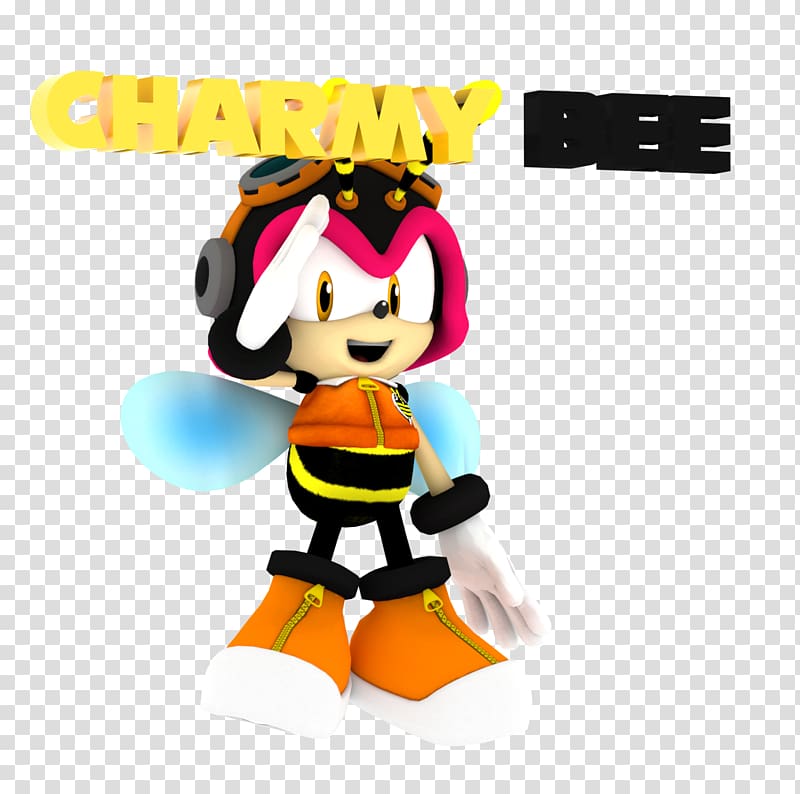 Charmy Bee Knuckles\' Chaotix Espio the Chameleon Blaze the Cat, Charmy Bee transparent background PNG clipart