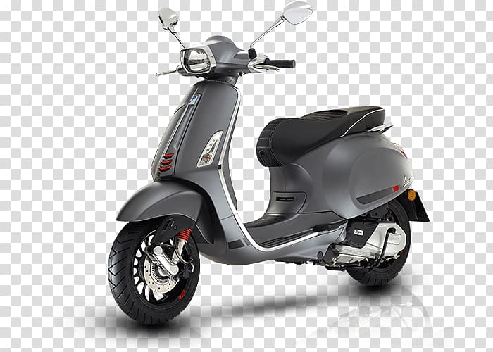 Scooter Piaggio Vespa Sprint Motorcycle, Vespa LX 150 transparent background PNG clipart