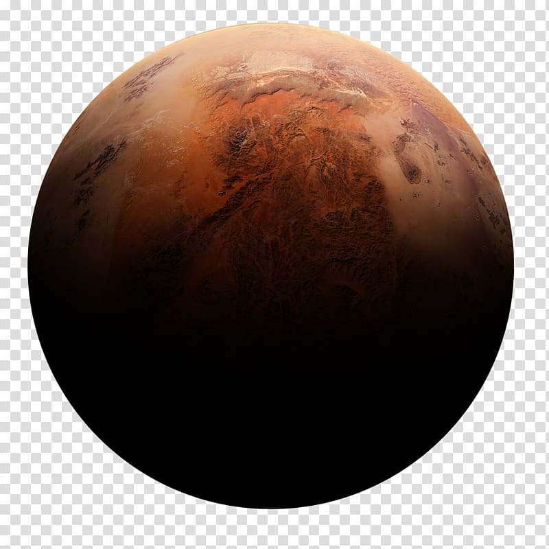 brown planet, Human mission to Mars Planet Valles Marineris Astronaut, Mars transparent background PNG clipart