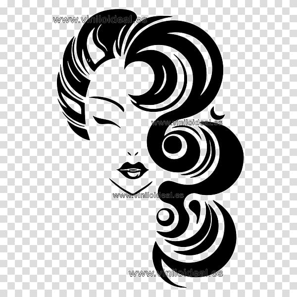 Beauty Parlour Wall decal Sticker Hairstyle, hairdresser transparent background PNG clipart