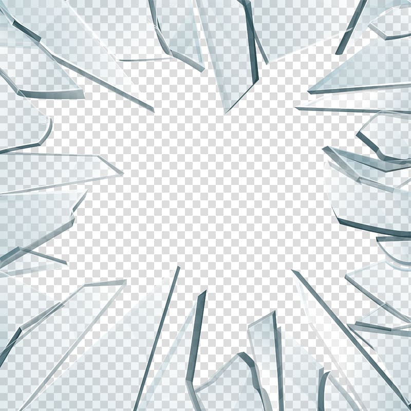 glass fragments transparent background PNG clipart