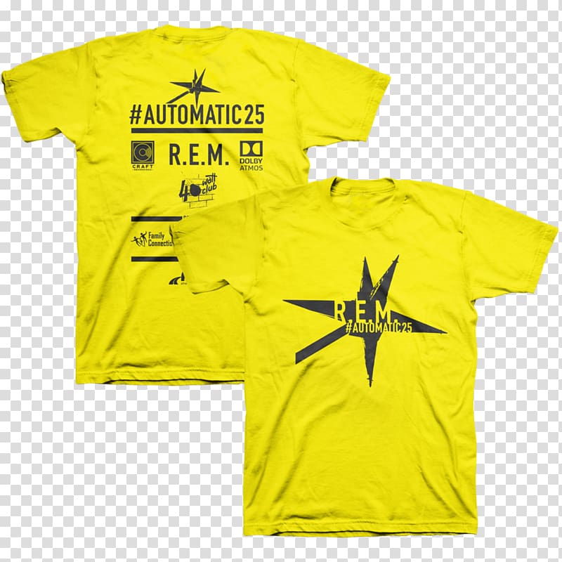 T-shirt R.E.M. Automatic for the People Sleeve, T-shirt transparent background PNG clipart