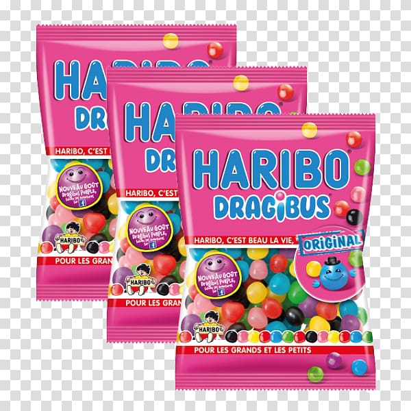 Gummi candy Jelly bean Haribo Candy Museum Dragibus, candy transparent background PNG clipart
