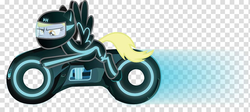 Light Cycle Derpy Hooves YouTube Pony, tron transparent background PNG clipart