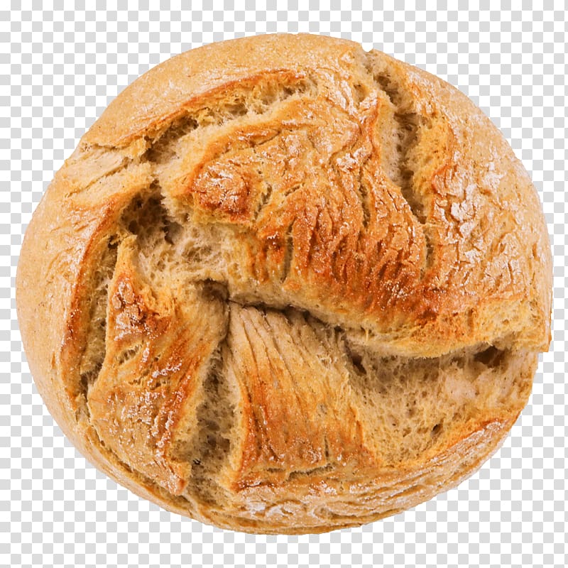 Rye bread Soda bread Brown bread Sourdough Damper, home baked transparent background PNG clipart