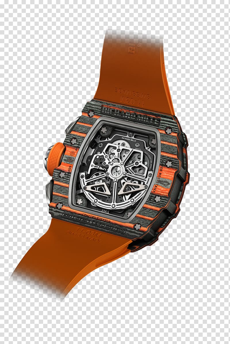 Watch Richard Mille McLaren Automotive Flyback chronograph Brand, watch transparent background PNG clipart