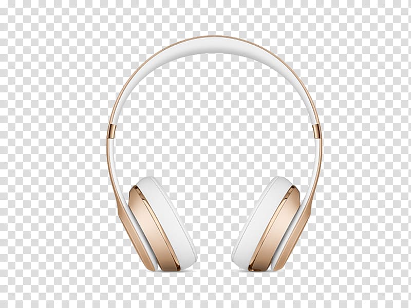 Microphone Beats Electronics Apple Beats Solo³ Headphones Bluetooth, gold headphones transparent background PNG clipart