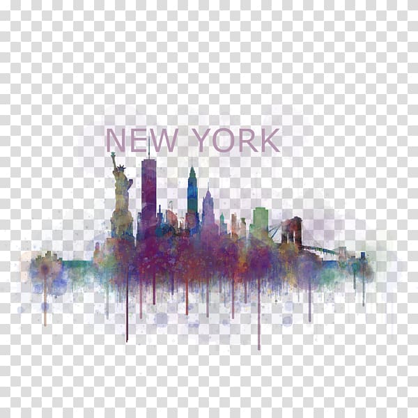 Rome York Street Augusta New York City Watercolor painting, New York City transparent background PNG clipart