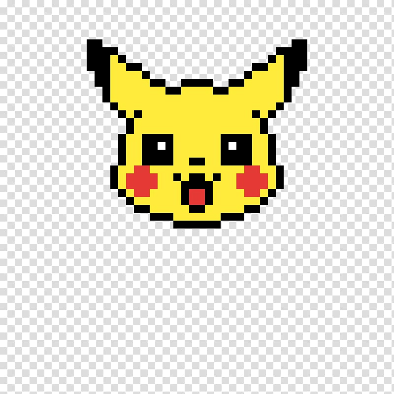 Pikachu Bead Pixel Art Drawing Pikachu Transparent Background Png Clipart Hiclipart - pikachus face transparent roblox