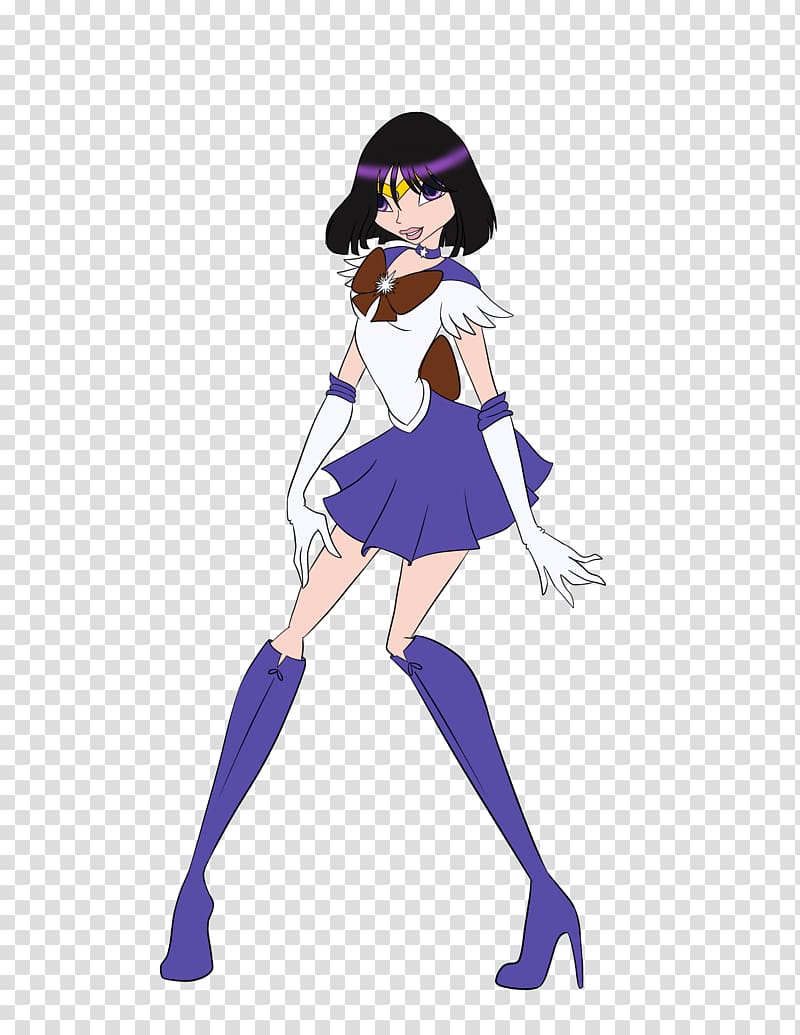 Shoe Mangaka Girl , Sailor Saturn transparent background PNG clipart