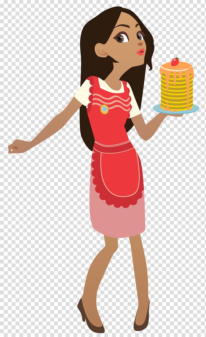 Cartoon Female , chef transparent background PNG clipart