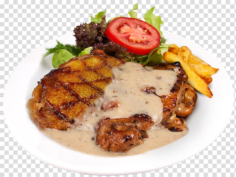 Chicken fried steak Chicken as food Gravy Pepper steak, steak recipes transparent background PNG clipart