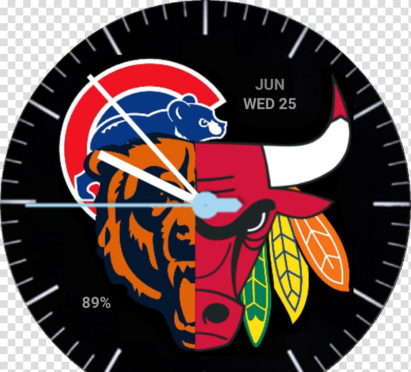 Moto 360 (2nd generation) Samsung Gear S2 Chicago Cubs LG G Watch R Chicago Bears, chicago bears transparent background PNG clipart