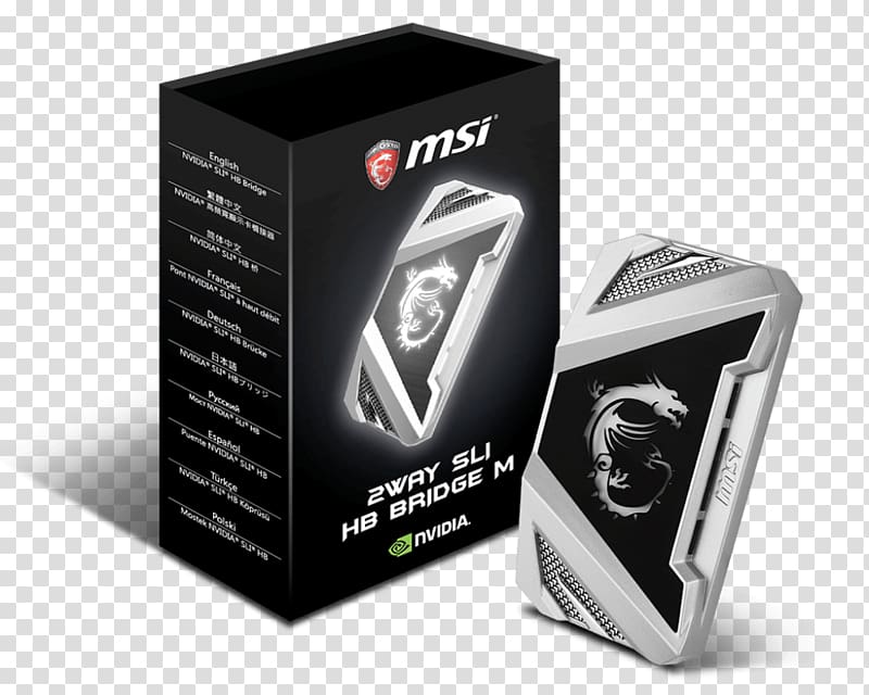 Graphics Cards & Video Adapters Scalable Link Interface GeForce Micro-Star International MSI 2WAY SLI HB BRIDGE L, presentation cards transparent background PNG clipart