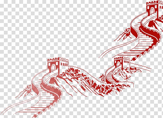 Great Wall of China Inner Mongolia Badaling Communist Party of China Italian concession of Tientsin, great wall of china transparent background PNG clipart