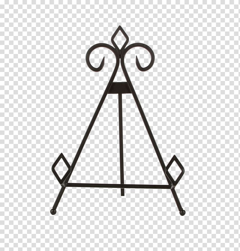 Display stand Easel Table Iron Metal, wrought iron chandelier transparent background PNG clipart
