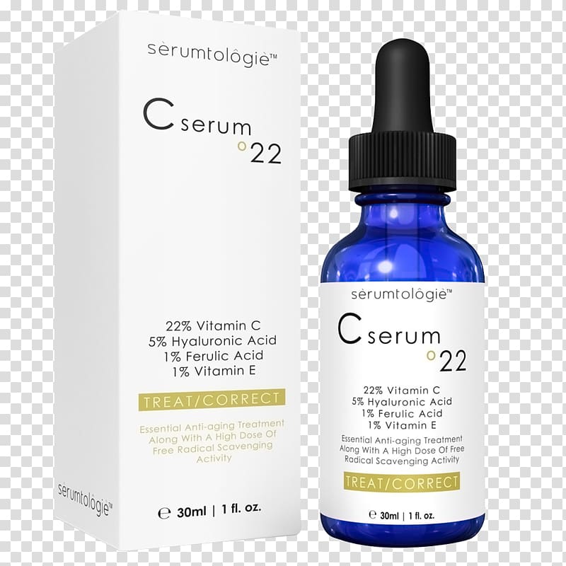 Vitamin C Anti-aging cream Serum Ageing Ascorbyl palmitate, hyaluronic acid transparent background PNG clipart