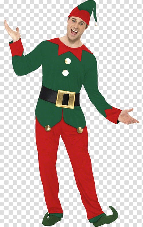 Santa Claus Elf Costume party Clothing, christmas outfit transparent background PNG clipart