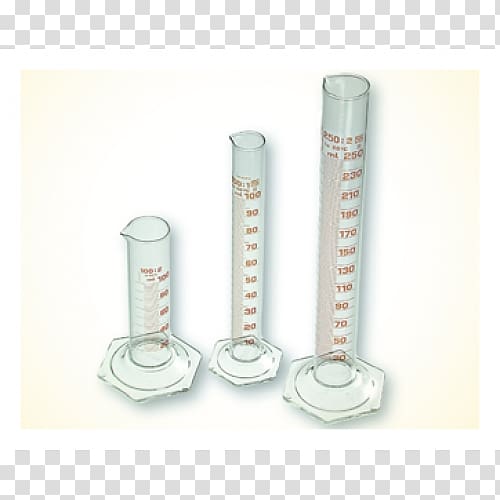 Graduated Cylinders Glass Volumetric flask Laboratory, glass transparent background PNG clipart