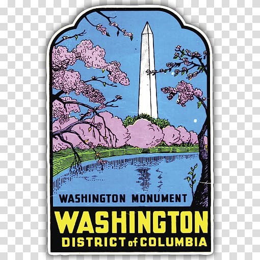 Washington Monument National Cherry Blossom Festival, Sticker TRAVEL transparent background PNG clipart