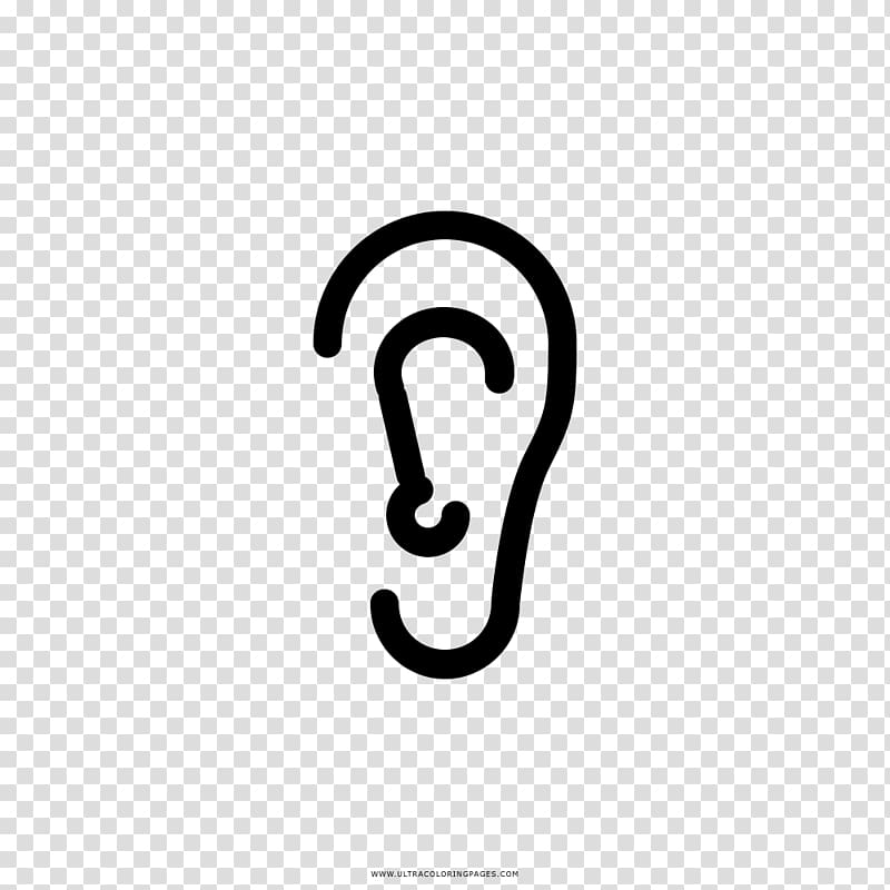 Drawing Coloring book Ear Ausmalbild Einfach und frei, ear transparent background PNG clipart