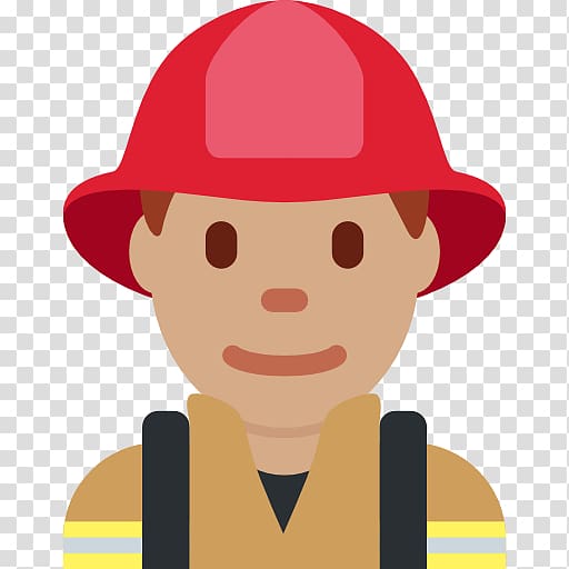 Emoji Human skin color Homo sapiens Firefighter Fitzpatrick scale, Firefighter transparent background PNG clipart