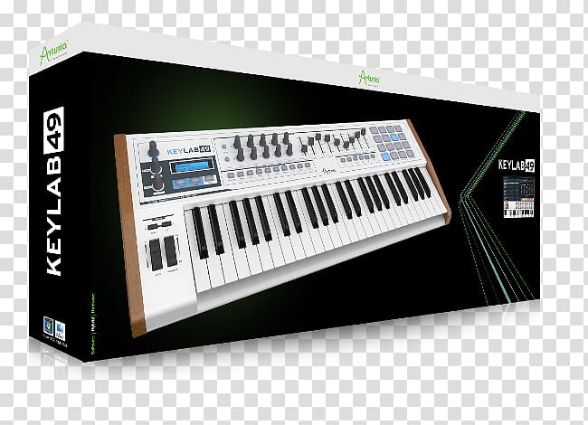 Arturia KeyLab 49 MIDI Controllers MIDI keyboard Sound Synthesizers, expression pack material transparent background PNG clipart