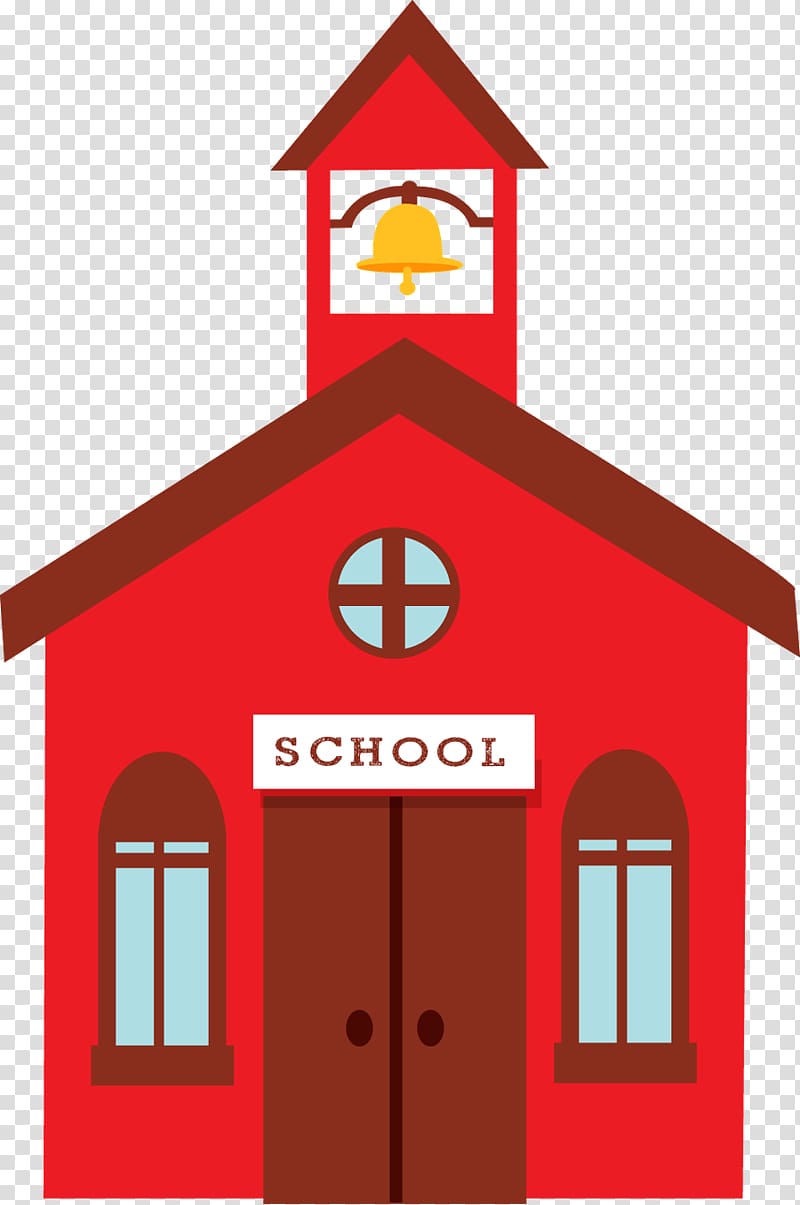 School , red teaching building transparent background PNG clipart