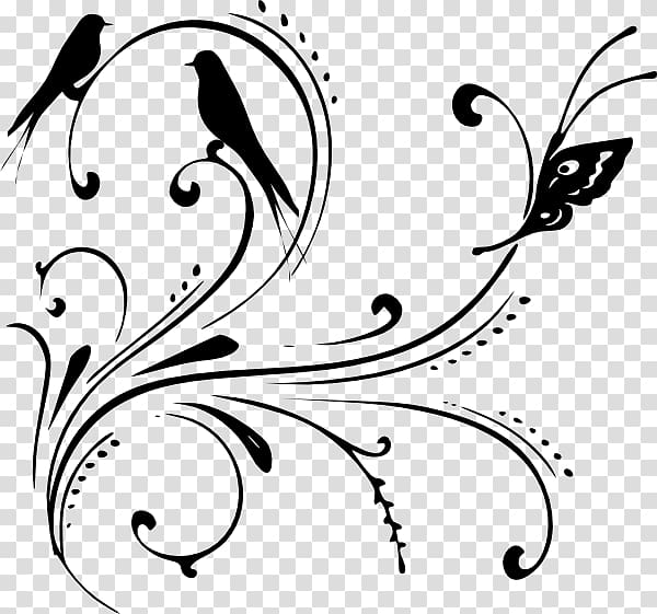 , Black And White Swirl Design transparent background PNG clipart