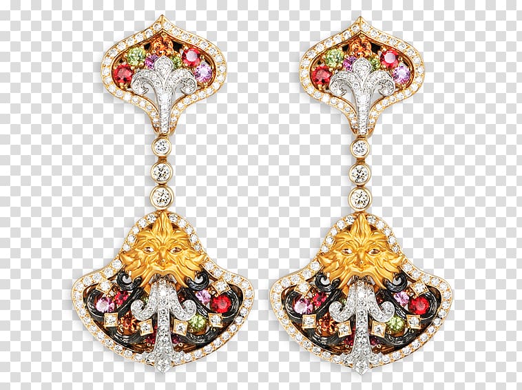 Earring Jewellery Gold Bracelet Palace of Versailles, gold yellow sapphire earrings transparent background PNG clipart