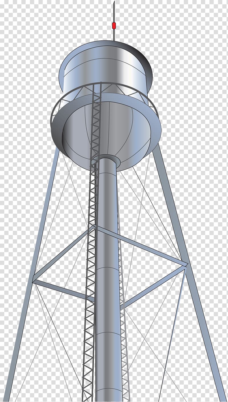 Water tower , string light transparent background PNG clipart