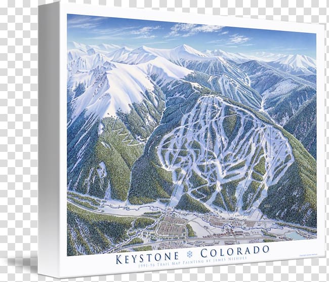 Keystone Glacial landform Gallery wrap Frames , Colorful paiting transparent background PNG clipart