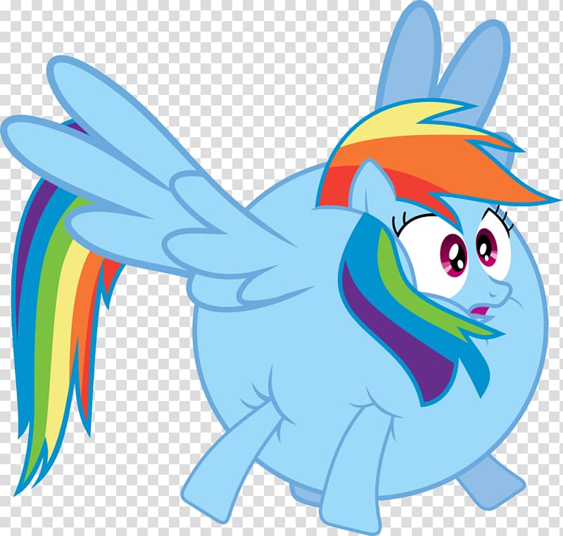 Rainbow Dash Drawing Balloon Pony Art, surprised transparent background PNG clipart