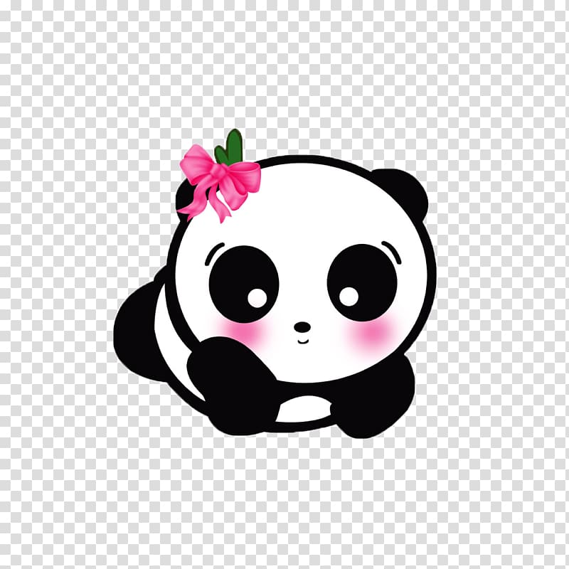 panda illustration, Giant panda Cute Panda Cuteness Android application package Kavaii, Cartoon panda transparent background PNG clipart