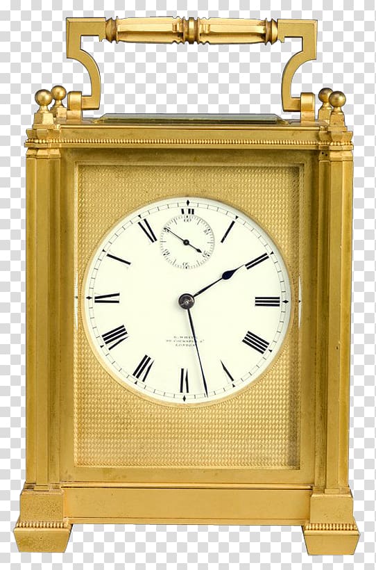 Carriage clock Lantern clock Antique Quartz clock, Carriage transparent background PNG clipart