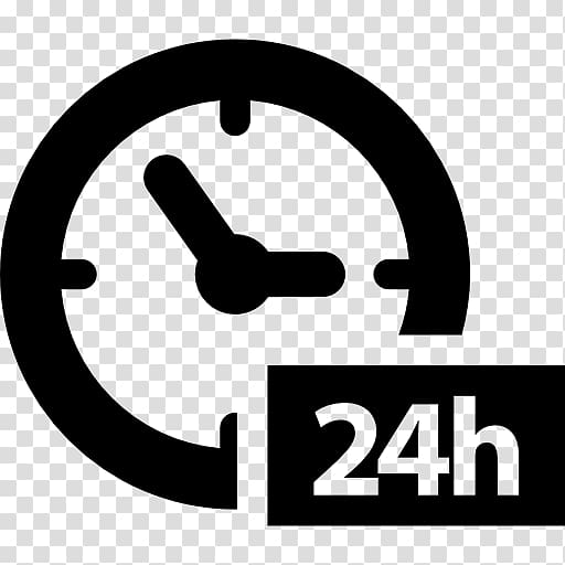 Computer Icons 24-hour clock Symbol , 24h transparent background PNG clipart