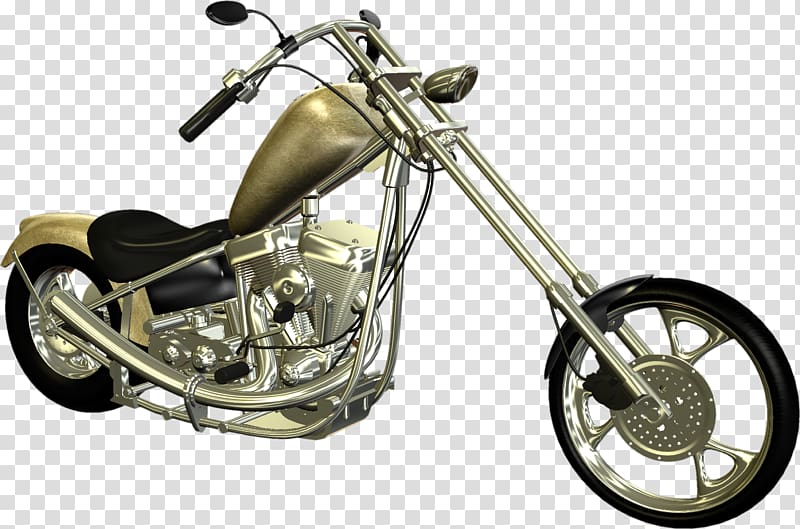 Motorcycle accessories Chopper Suzuki, Retro Cool Motorcycle transparent background PNG clipart