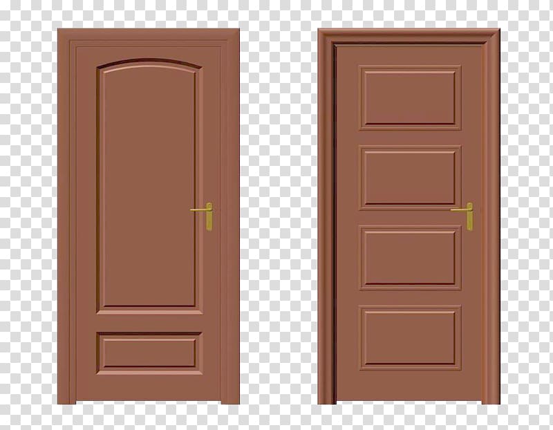 Hardwood Wood stain Door, Continental doors transparent background PNG clipart