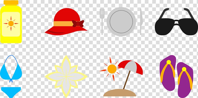 Beach Vacation Icon, shoes transparent background PNG clipart