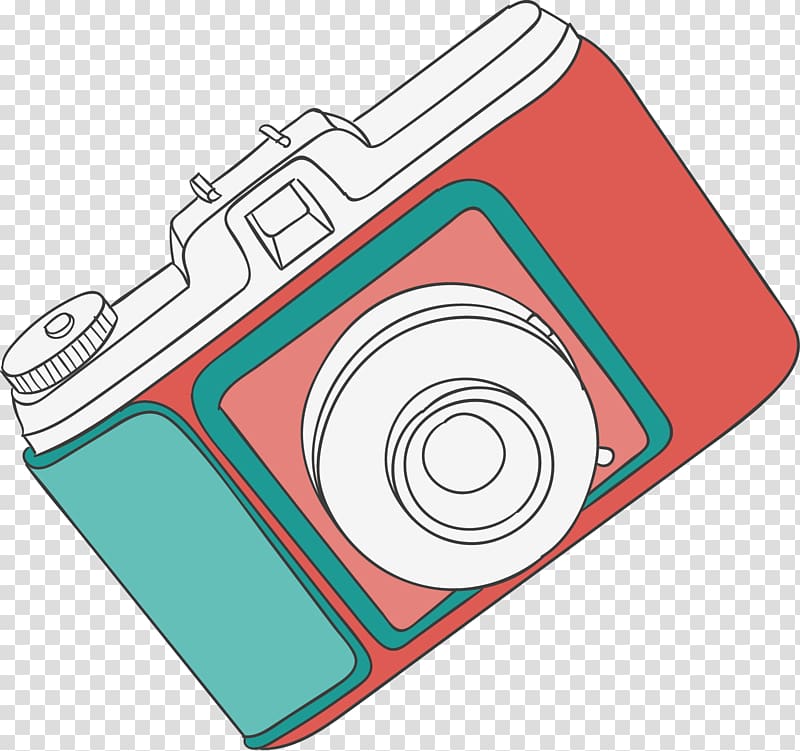 Camera Graphic design, Camera tour retro painting transparent background PNG clipart