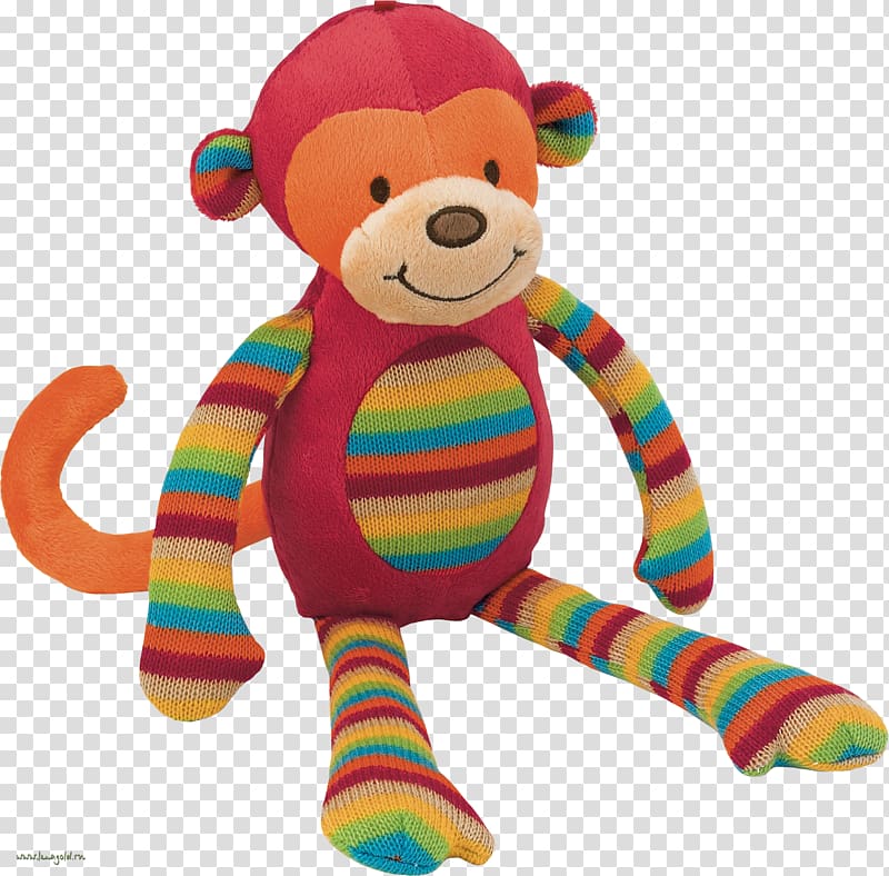 Stuffed toy Teddy bear Plush, Color Plush Monkey transparent background PNG clipart