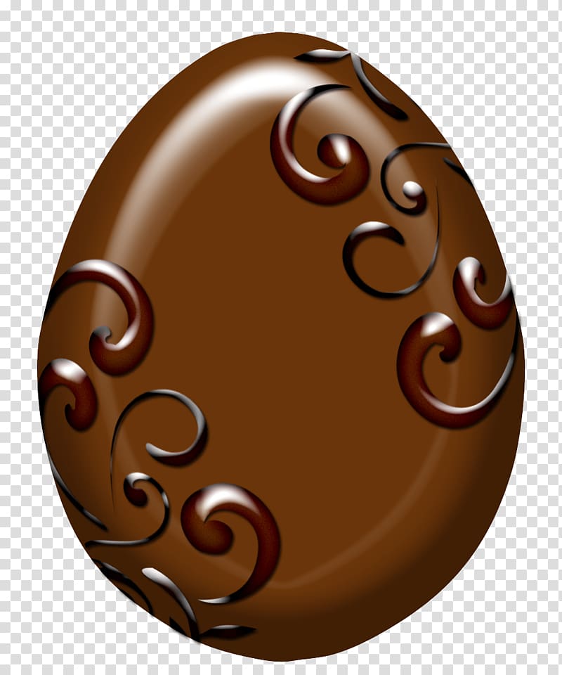oval brown and black artwork illustration, Ornate Chocolate Egg transparent background PNG clipart