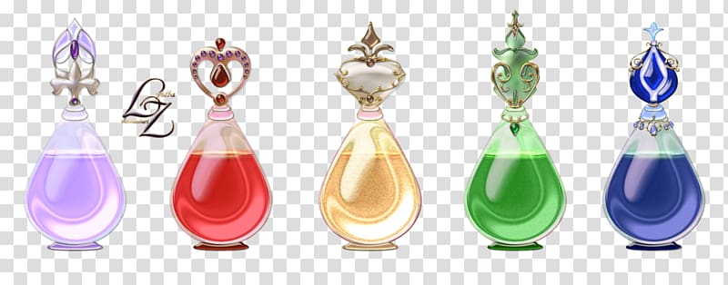 five assorted-color potions illustration, Potion Bottle Perfume Magic, perfume,Continental,perfume bottle transparent background PNG clipart