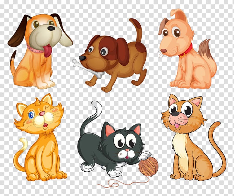Kitten Animal Illustration, Cartoon puppy,Hand-painted cartoon cute puppies transparent background PNG clipart