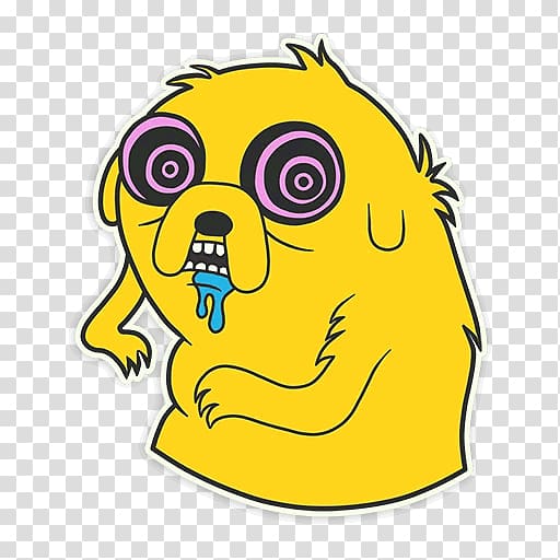 Jake the Dog Telegram Sticker VKontakte , others transparent background PNG clipart