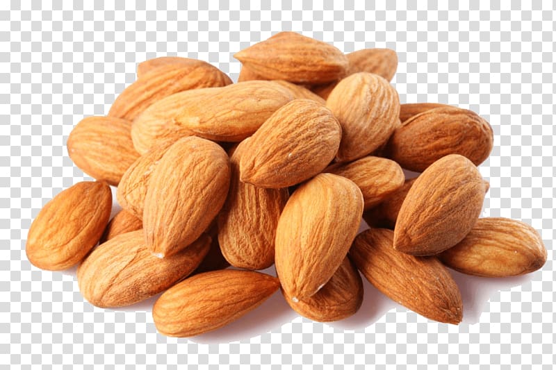 almond nuts, Almond Stack transparent background PNG clipart